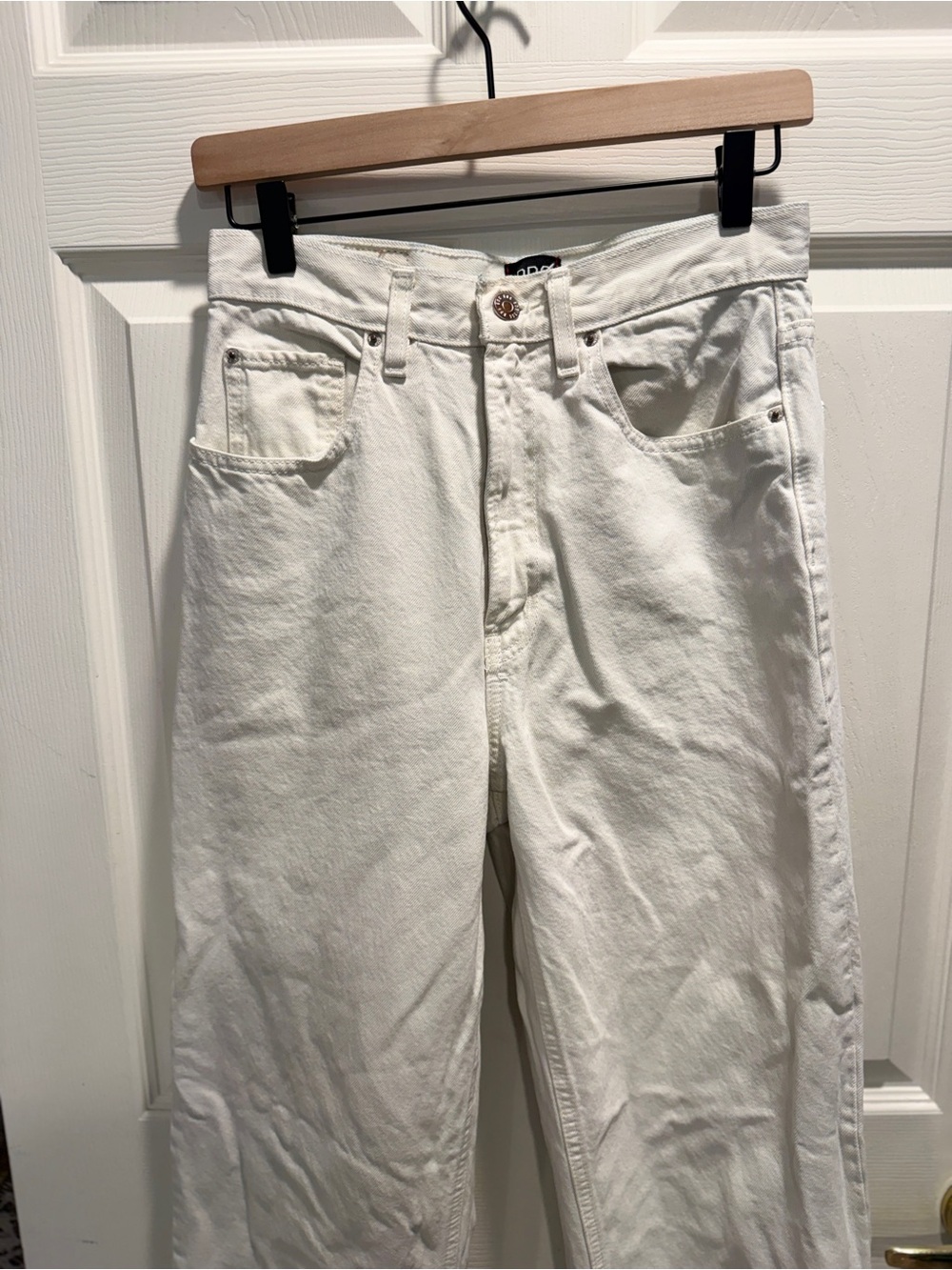 BDG Urban Outfitters High Waisted Baggy Jeans Ivory White 28 - Picture 4 of 11